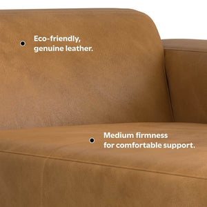 English Elm Rex Right Chaise Sofa Module - Luxurious Sienna Leather, Modular Design, Plush Comfort & Style B136P199249-GIGA