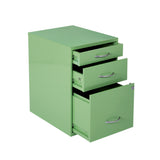 OSP Home Furnishings 22" Pencil, Box, File Cabinet Green