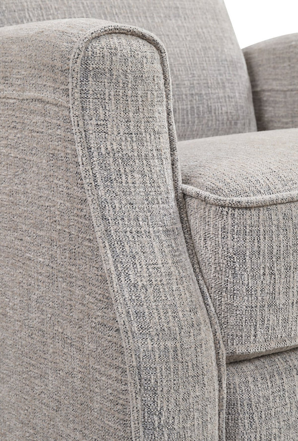 English Elm Wallace & Bay - Tan Swivel Gliding Recliner — Wheat Transitional Accent Chair, Easy-Care Engineered Wood Comfort, 30"W B2709P212441