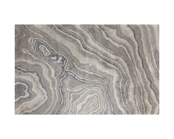 Sunpan Loretto Hand-Tufted Wool-Blend Rug with Unique Geode Patterns by Skilled Indian Artisans - Elegant Home Decor 5' X 8'