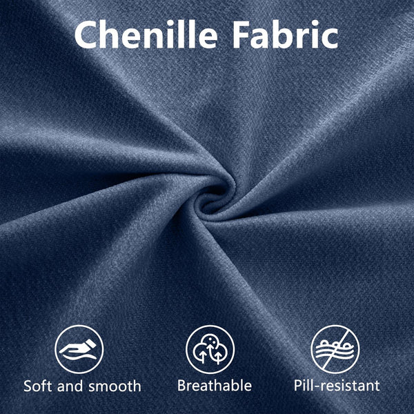 English Elm Modular 4-Seat Sectional Sofa With Ergonomic Backrests, Storage & Versatile Blue Design For Comfort W714S01053