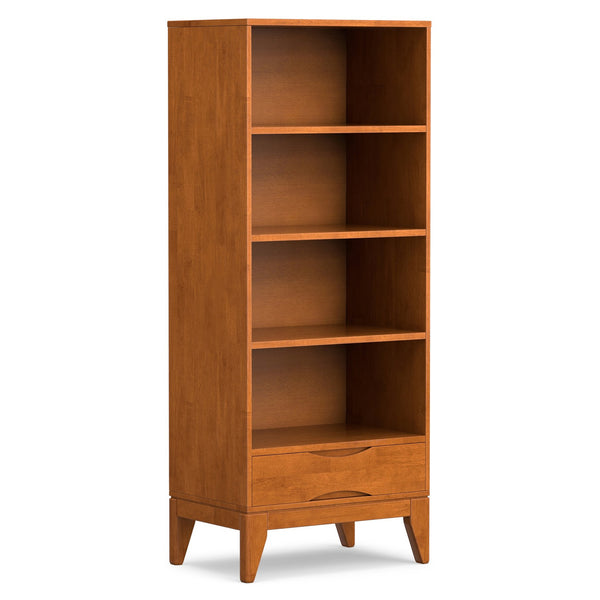 English Elm Harper - Mid-Century Modern Bookcase With Adjustable Shelves & Drawer For Stylish Storage Solutions B136P158716