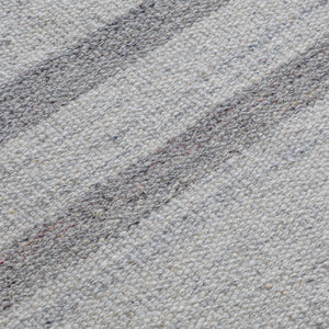 English Elm Hodges 8 x 10 Area Rug Ivory & Grey Geometric Stripe Handwoven Wool-Cotton Blend Durable Indoor B136P188398