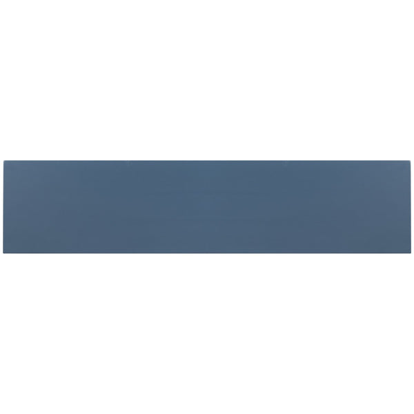 English Elm U_style Wide Painted Console Table Four Drawers Open Shelves Foyer Living Room Navy Blue N711P410406V