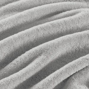 JLA Home Madison Park Signature - Ultra-Soft 100% Cotton Towels | 800 GSM Plush Spa-Quality Set with Antimicrobial Finish, Oeko-Tex Certified Silver MPS73-191