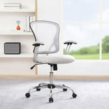 OSP Home Furnishings Gianna Task Chair White/Linen Stone