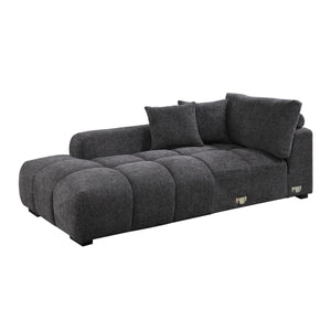 English Elm Chosen Chenille Sectional Sofa with Toss Pillows and Dual Chaises, Pocket Coil Seats, Durable Frame Gray 43 L x 81.88 W x 16.5 H B2726S00038