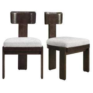 English Elm Christopher Knight Home® - Upholstered Modern Dining Chairs Set of 2 with Comfortable Fabric Seats, Solid Rubber Wood Legs, 330lb capacity and Timeless Design Gray N779P236964E