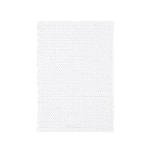 JLA Home Madison Park - 100% Cotton plush chenille chain-stitch bath rug — quick-dry, OEKO‑TEX certified, machine washable, non‑skid backing White MP72-5826