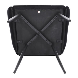 English Elm Dining Chairs Set Of 2 - Elegant Velvet Upholstered Seats With Armrests, Easy Assembly & Care! W3112P262802