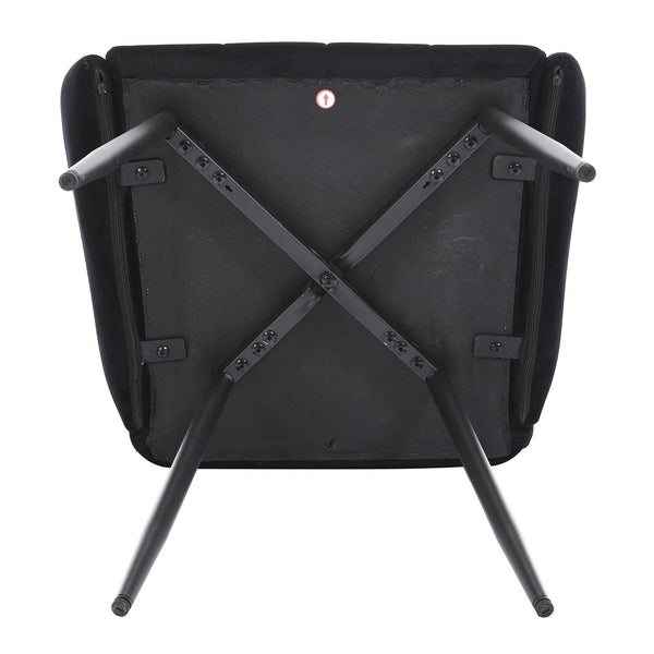 English Elm Dining Chairs Set Of 2 - Elegant Velvet Upholstered Seats With Armrests, Easy Assembly & Care! W3112P262802