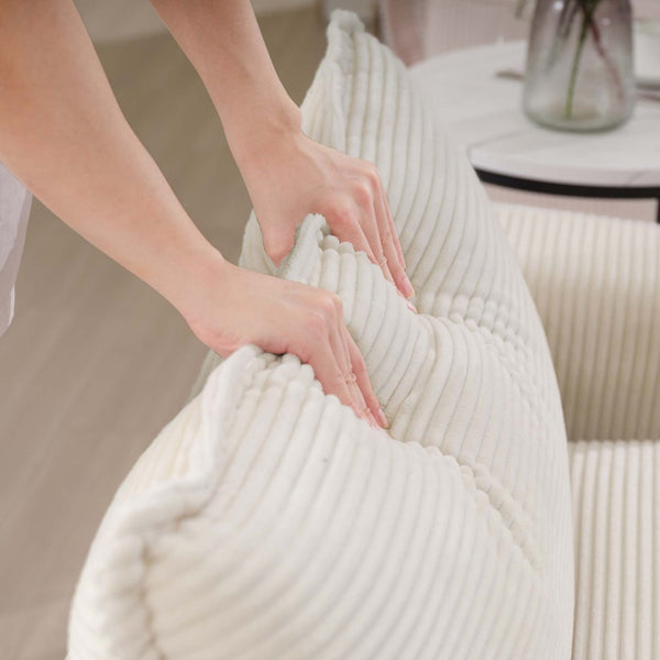 English Elm Oversized Modular Cushioned Sofa Set With 3 Ottomans - Versatile Sleeper Bed For Stylish Spaces W714S00779-GIGA