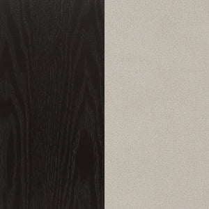 English Elm Rustic Rustic Espresso 5-Piece Marble-Top Trestle Dining Set with Oak-Veneer Base & Sand Chairs B062S01317