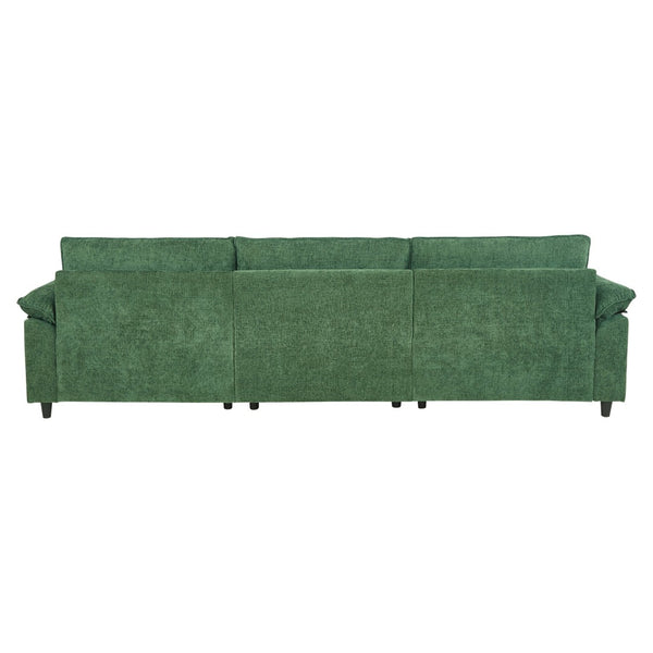 English Elm 2127-gn-ot,foot Rest Tufted Storage Ottoman with Armrests Rubberwood Legs Living Room W308P202300