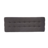 Christopher Knight Home® - Noble House - Flavel Mid Century Tufted Grey Fabric Ottoman