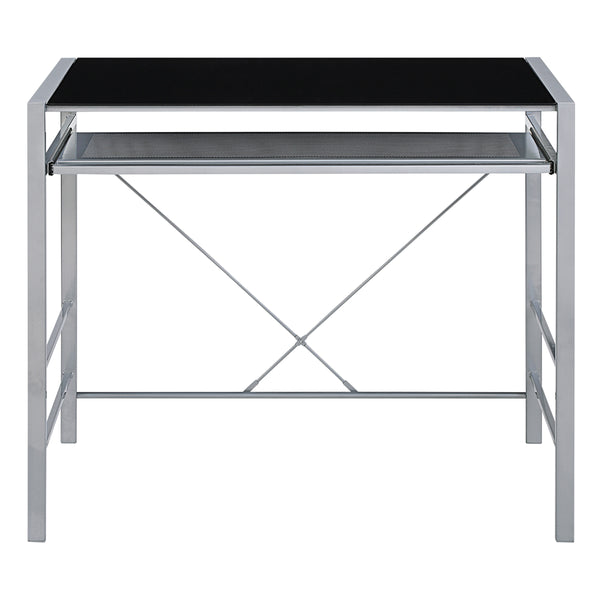 OSP Home Furnishings Zephyr Computer Desk Black/Silver