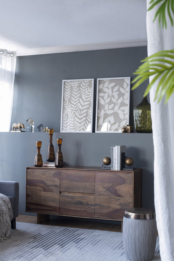 English Elm S/2 Estella Paper Floral Shadow Box Wall Decor Set of 2 — White Frames on Beige Backing, Feminine Accent (33.9" H) W2078P205313