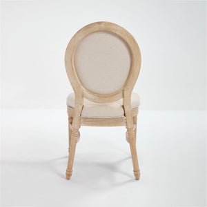 English Elm French Country Dining Chairs Set Of 2 - Elegant Upholstered, Stackable & Versatile For Any Space W3426P324205