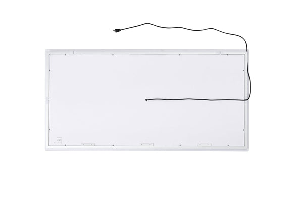English Elm 60x30inch LED Bathroom Mirror with RGB Gradient, 3000-6000K Dimmable, Anti-Fog IP54, UL-Certified Mountable W2091P338771