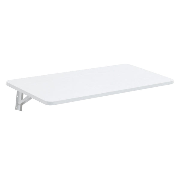 English Elm Wall Mounted Fold Down Wooden Desk Space Saving Floating Surface for Any Room W3875P434770