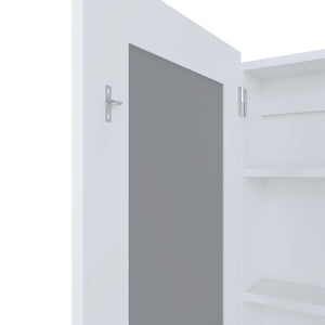 English Elm Medicine Compact Wall Cabinet with Mirror Door, Engineered Wood Storage, Durable, Space-Saving Design White 31.1 L x 19.29 W x 3.54 H B097P250882