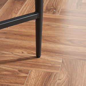 English Elm Modern Upholstered Bar Stools with Boucle Fabric and Armrests, Sturdy Metal Frame, Ergonomic Comfort White W1901P264274