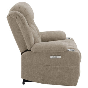 English Elm Beca Power Lift Recliner Polyester Upholstered Tufted Chair with Usb Port B062P472465