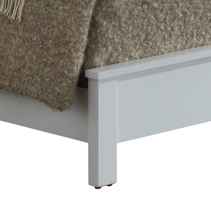 English Elm Elegant White Transitional Bed: Stylish Comfort & Versatility For Any Bedroom Decor – Easy Assembly! B078S00268