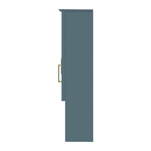 English Elm 35 Inch Wall Mount Medicine Cabinet Soft Close Mirror Storage for Modern Bathroom Blue N710P389453C