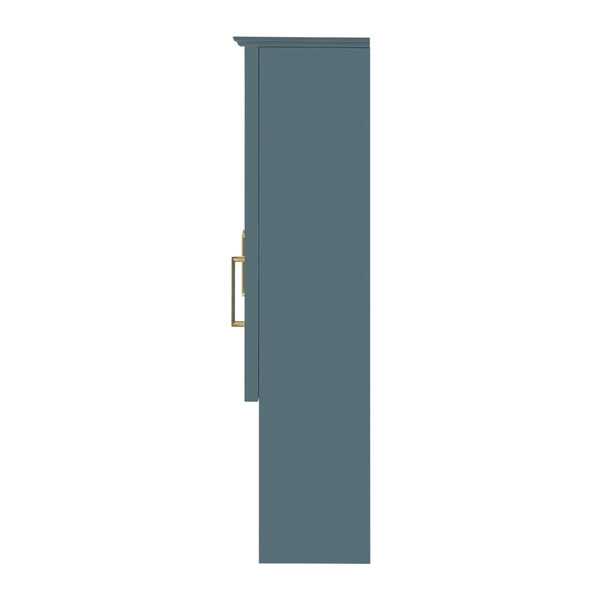 English Elm 35 Inch Wall Mount Medicine Cabinet Soft Close Mirror Storage for Modern Bathroom Blue N710P389453C