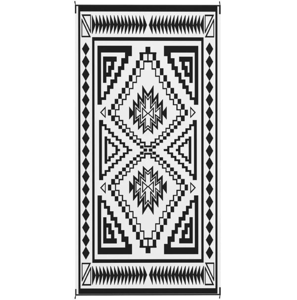 English Elm Outdoor Reversible Polypropylene Rug with Carry Bag for Patio Camping and Rv Use T3971P421004
