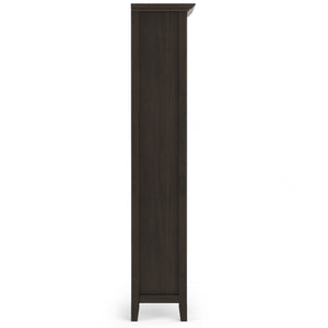 English Elm Amherst 36-Inch Solid Pine 5-Shelf Bookcase In Hickory Brown - Rustic Charm For Any Space B136P238613