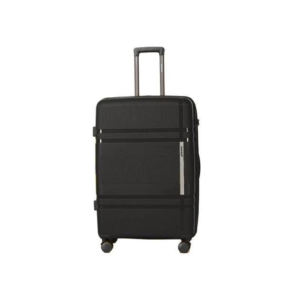 English Elm 6-piece Hard Shell Spinner Luggage Set Expandable Polypropylene with Combo Lock Black T3292P327435