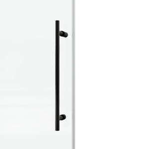 English Elm 48*76"fixed Sliding Frameless Shower Door Clear Tempered Glass Stainless Steel Hardware T3177P320594