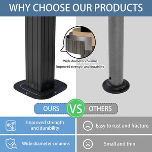 English Elm Outdoor Grill Gazebo 8X5Ft - Stylish Hardtop Bbq Shelter With Uv Protection, Storage Hooks & More! W765P269609-GIGA