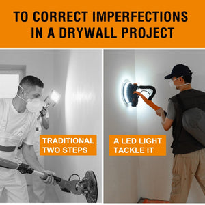 English Elm Drywall Sander 820w Direct Drive Telescopic with Vacuum Dust Collection and Led T3177P305032