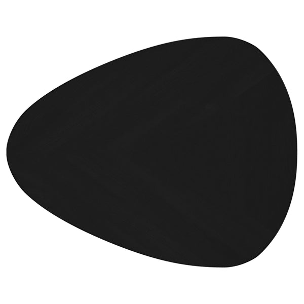 English Elm Xander Black mid-century 2-piece mango wood coffee & end table set with kidney tops and splayed legs B062S01357