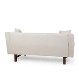 Christopher Knight Home® - Noble House - Mableton Mid-Century Modern Upholstered 3 Seater Sofa