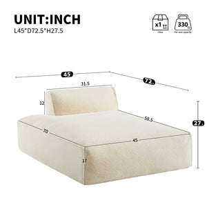 English Elm 72"Oversized 72" Oversized Modular Sofa - No Assembly, Plush Foam Bed, Family-Friendly, 3 Color Options! N723P272383A-GIGA