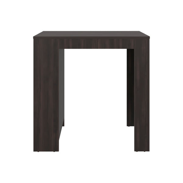 English Elm Kitchen Island with Three Open Shelves Compact Design for Small Apartments B092P474487