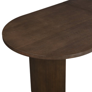 English Elm Christopher Knight Home® - Oval Dining Table Double Pedestal - Rustic Walnut Elegance For Family Gatherings & Entertaining N771P265584T_N771P265585T