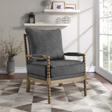 OSP Home Furnishings Fletcher Spindle Chair Charcoal