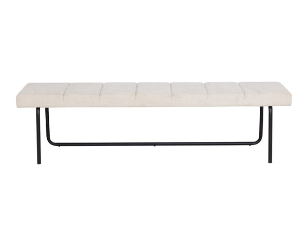 Sunpan CASIMIR Bench - Modern Minimalist Seating in Chacha Cream for Entryways & Living Spaces 108907