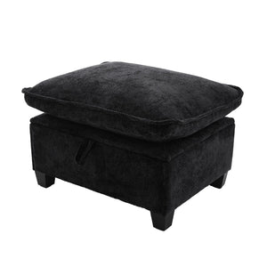 English Elm United U-Shape 106" Sectional Sofa - Cloud Couch With Usb Ports, Storage Ottoman & Comfy Pillows W1568S00229-GIGA