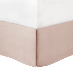 English Elm 7-piece Queen Tufted Pleated Comforter Set with Shams Bed Skirt Decorative Pillows Blush B035P463180
