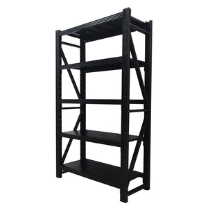 English Elm Five-tier Steel Garage Shelving Unit with Adjustable Levels and 1800 Lb Total Capacity W3752S00025