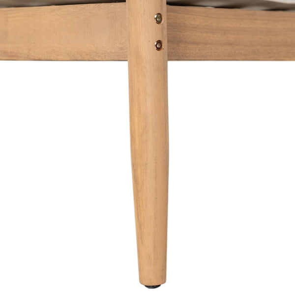 English Elm Christopher Knight Home® - Verona Outdoor Acacia Wood Loveseat With Beige Cushion, Handwoven Rope Detail For Stylish Comfort N775P309257A