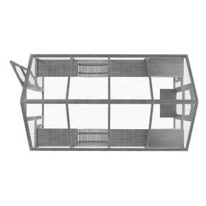 English Elm Cat, Cat Outdoor Wooden Enclosure with Seven Platforms Resting Boxes and Waterproof Canopy W1598S00040