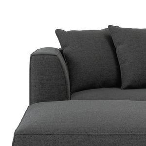 English Elm Marston Corduroy L-shape Sectional Sofa Deep Seating Six Seat Modern Living Room B127S00002