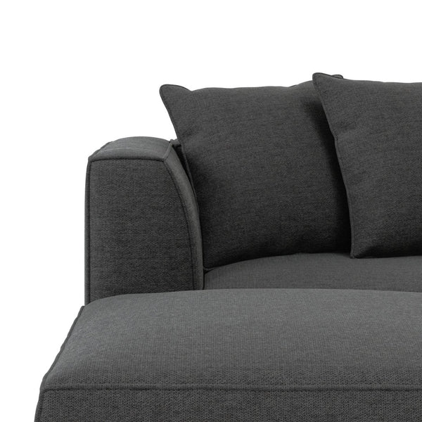 English Elm Marston Corduroy L-shape Sectional Sofa Deep Seating Six Seat Modern Living Room B127S00002